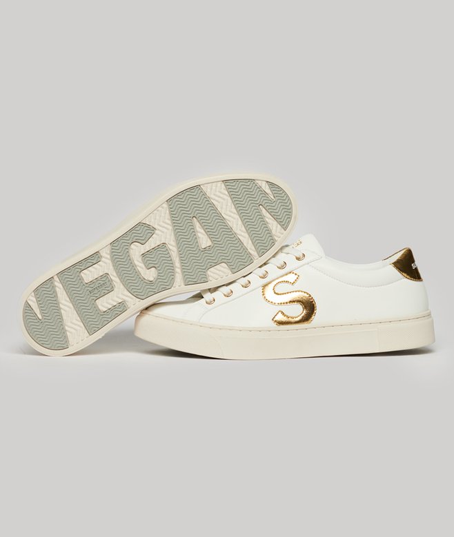 superdry Vegan Court Tennis Trainers