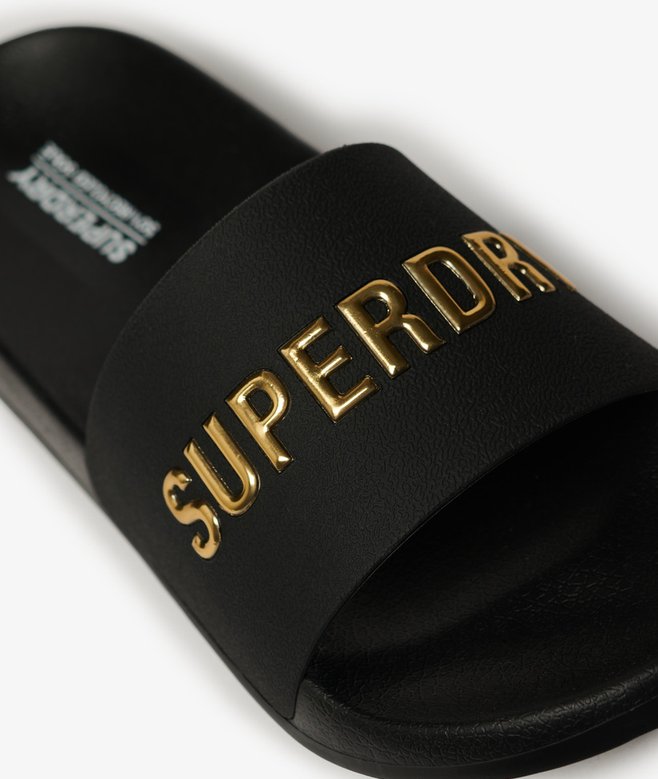 Superdry Vegan Logo Pool Sliders