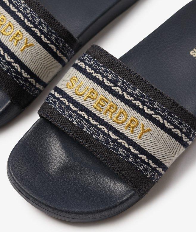 Superdry Vegan Webbing Pool Sliders