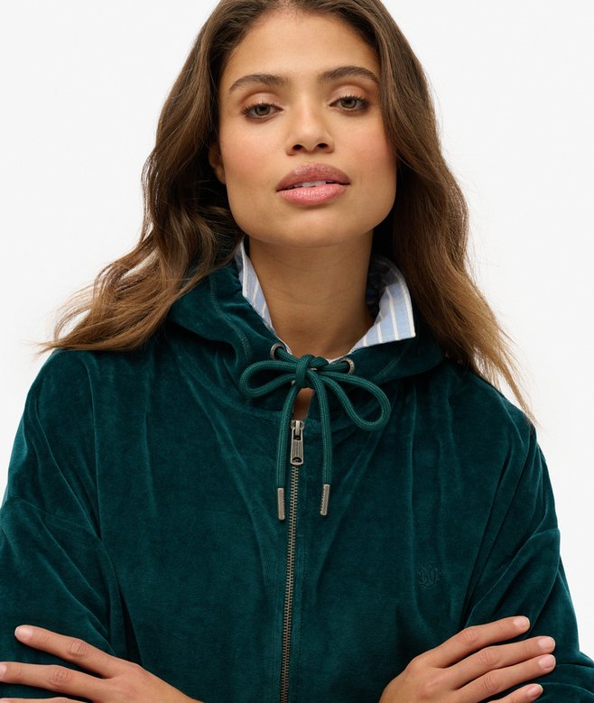 Superdry Velour Zip Hoodie