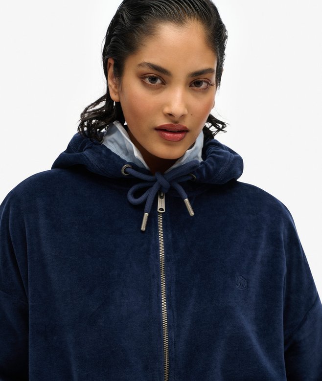 Superdry Velour Zip Hoodie