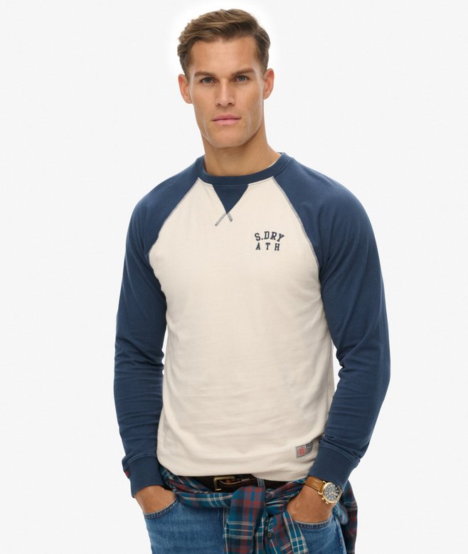 superdry Vintage Athletic Baseball Top
