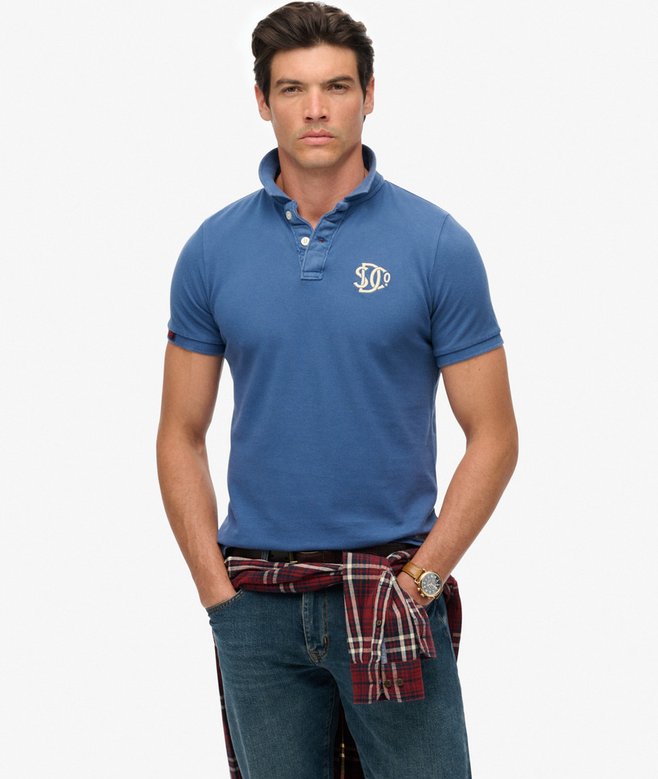 Superdry Vintage Athletic Embroidered Polo Shirt