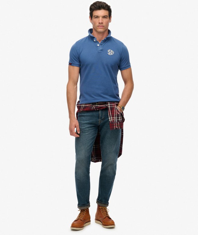 Superdry Vintage Athletic Embroidered Polo Shirt