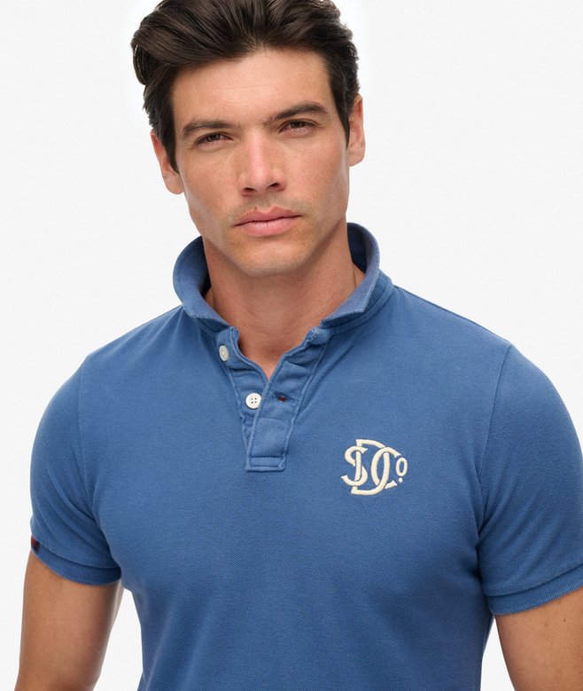Superdry Vintage Athletic Embroidered Polo Shirt