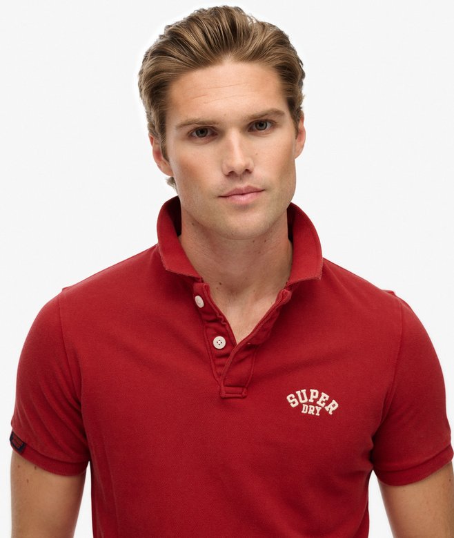 Superdry Vintage Athletic Embroidered Polo Shirt
