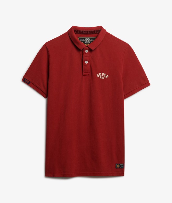 superdry Vintage Athletic Embroidered Polo Shirt