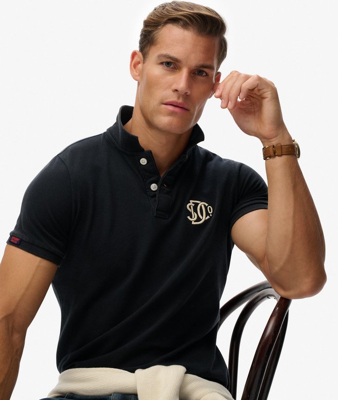 Superdry Vintage Athletic Embroidered Polo Shirt
