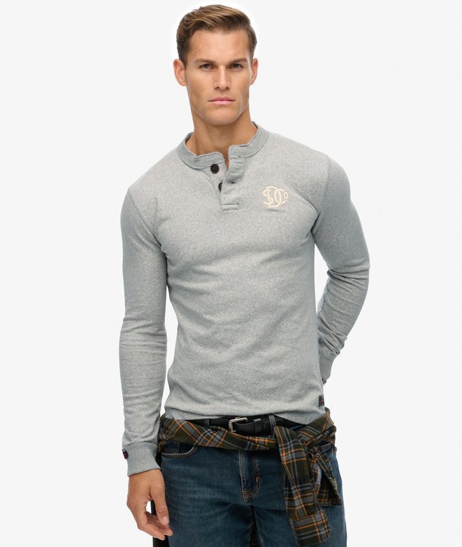 superdry Vintage Athletic Grandad Top