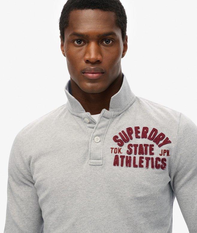 Superdry Vintage Athletic Long Sleeve Polo Shirt