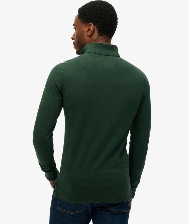 Superdry Vintage Athletic Long Sleeve Polo Shirt
