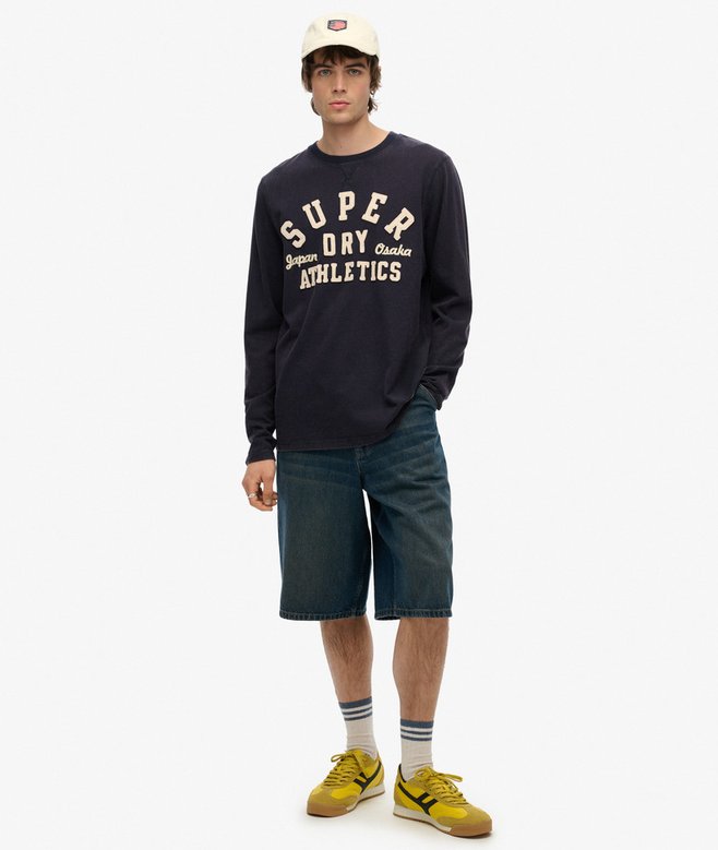 Superdry Vintage Athletic Long Sleeve Top