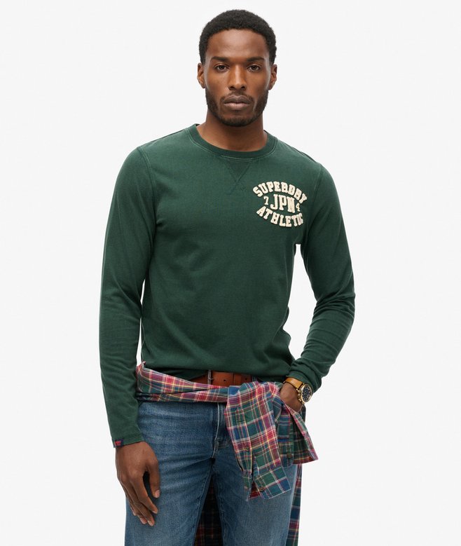 superdry Vintage Athletic Long Sleeve Top
