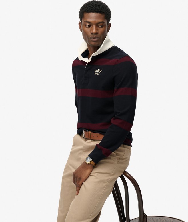 Superdry Vintage Athletic Stripe Rugby Top