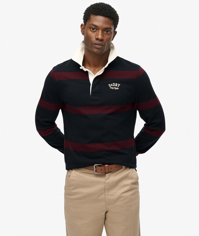 Superdry Vintage Athletic Stripe Rugby Top
