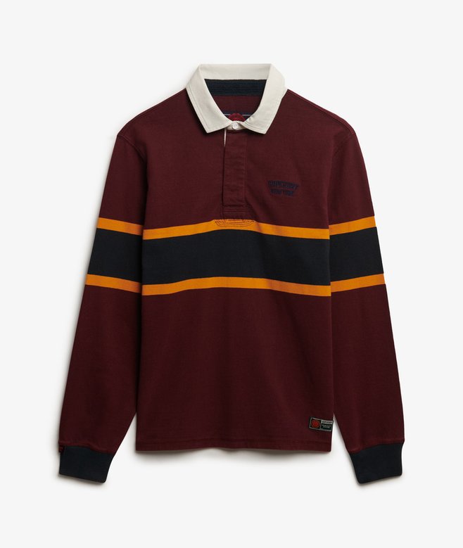 superdry Vintage Athletic Stripe Rugby Top