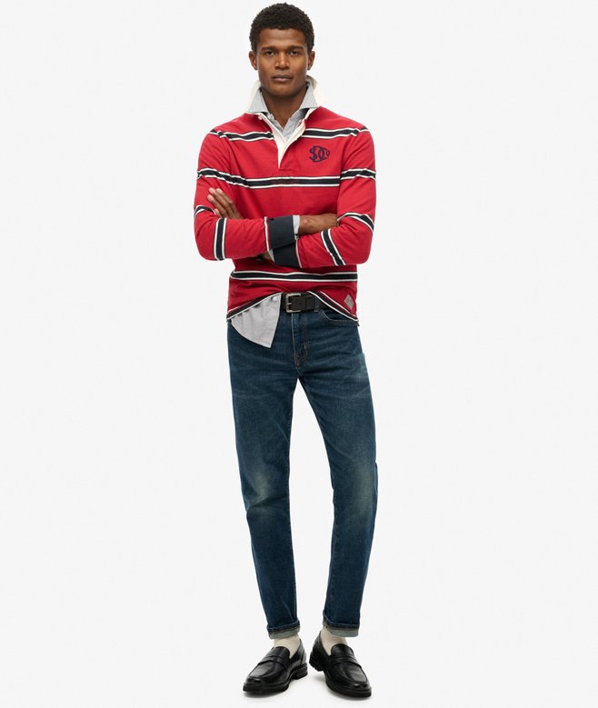 Superdry Vintage Athletic Stripe Rugby Top