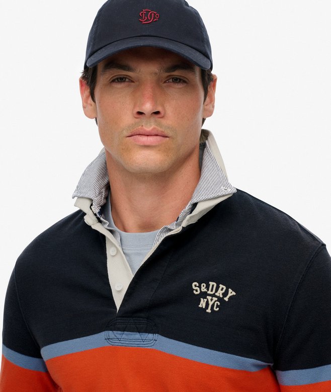 Superdry Vintage Athletic Stripe Rugby Top