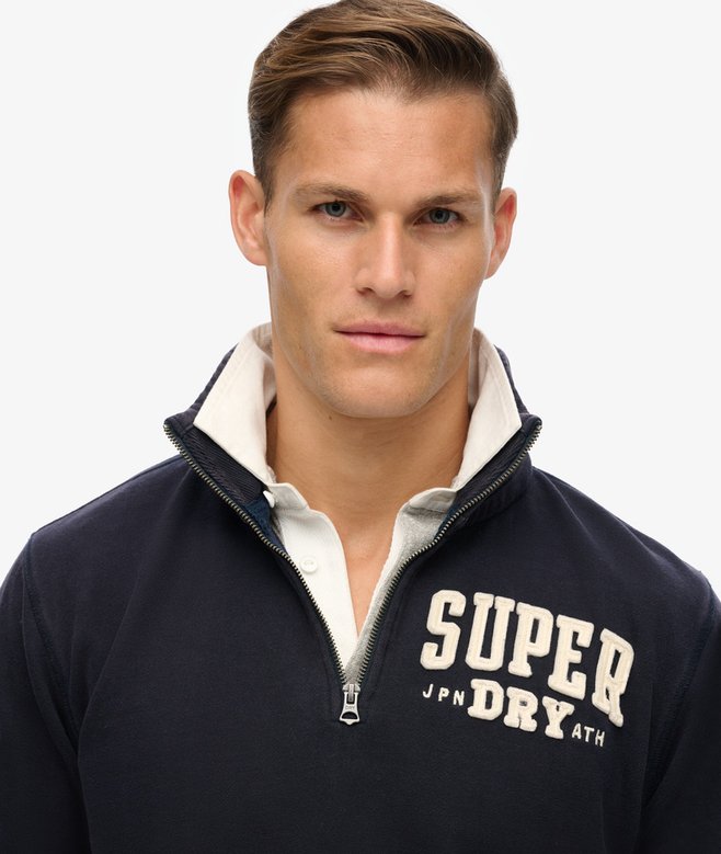 Superdry Vintage Athletic Zip Half-Zip Jumper