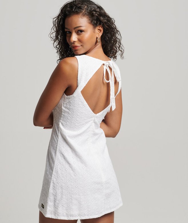 superdry Vintage Broderie Mini Dress