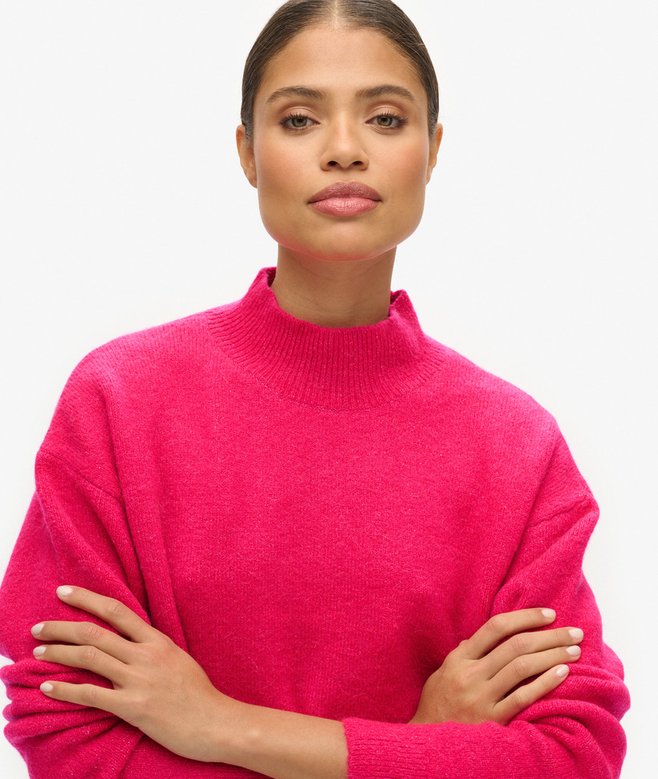 Superdry Vintage Essential Mock Neck Jumper