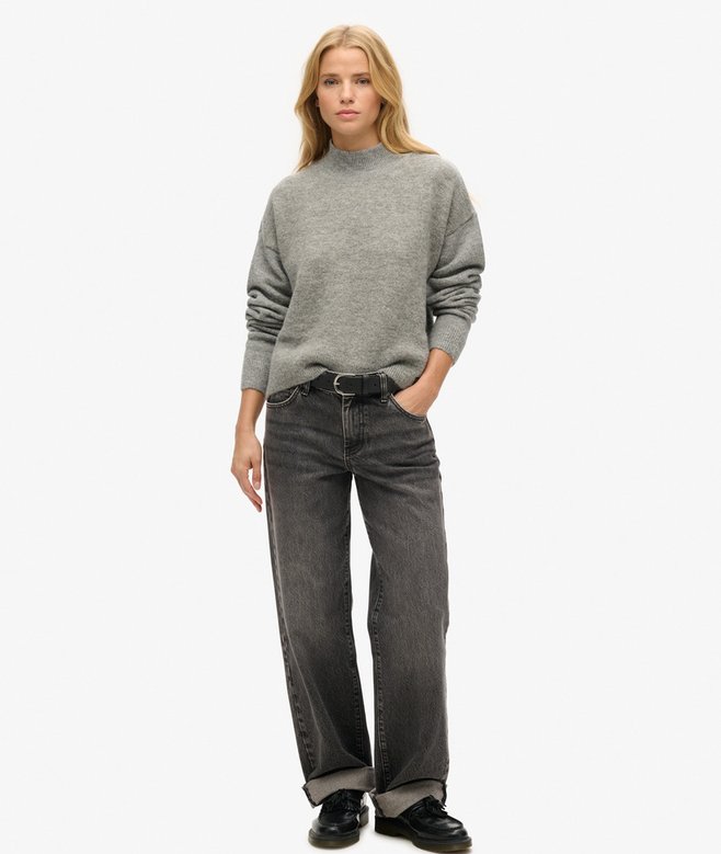 Superdry Vintage Essential Mock Neck Jumper