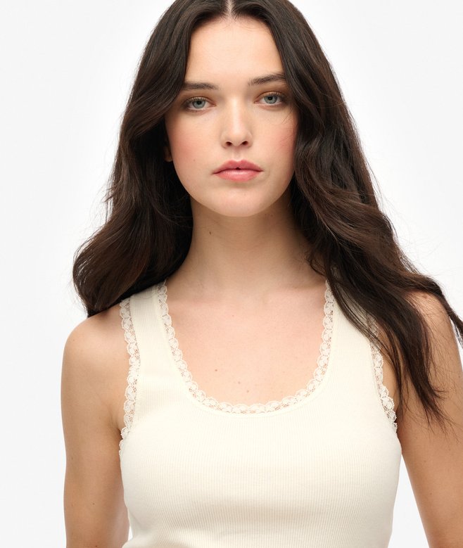 Superdry Vintage Lace Trim Vest