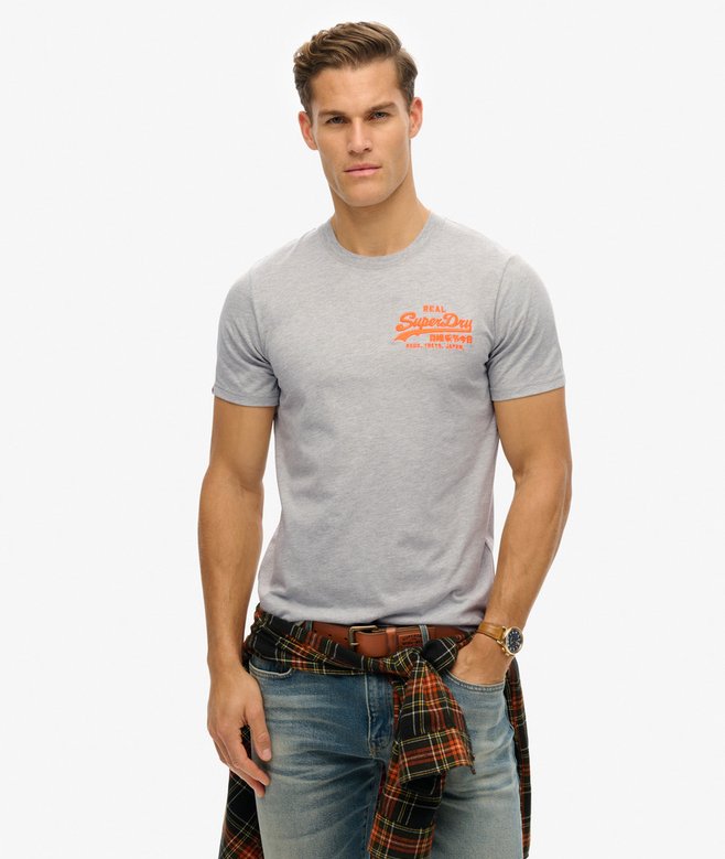 superdry Vintage Logo Embroidered Relaxed T-Shirt
