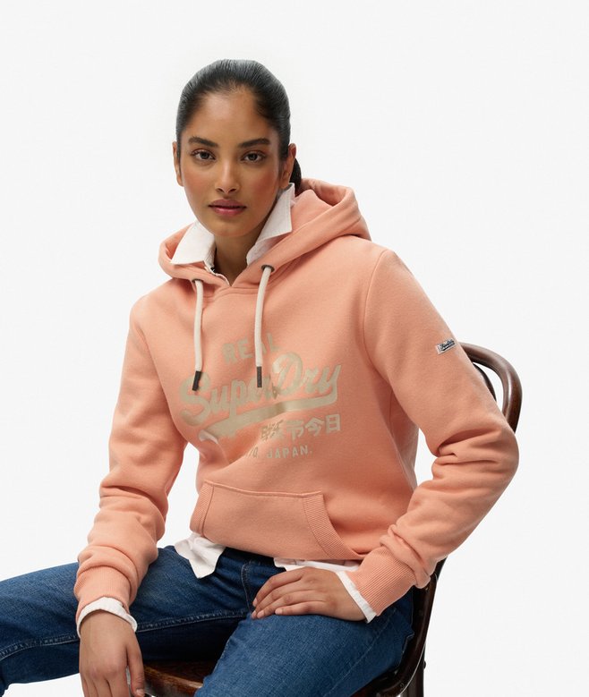 Superdry Vintage Logo Metallic Hoodie