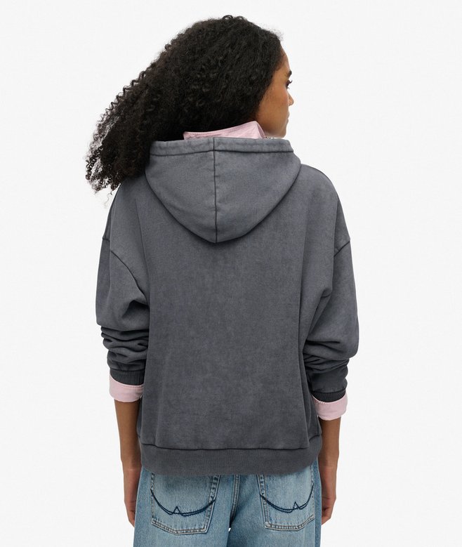 Superdry Vintage Logo Metallic Relaxed Hoodie