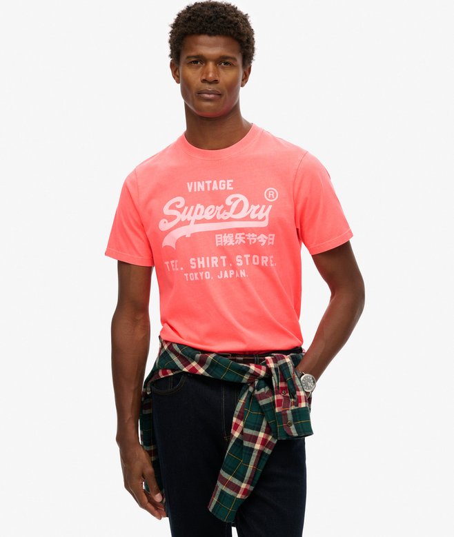 superdry Vintage Logo Neon Relaxed T-Shirt