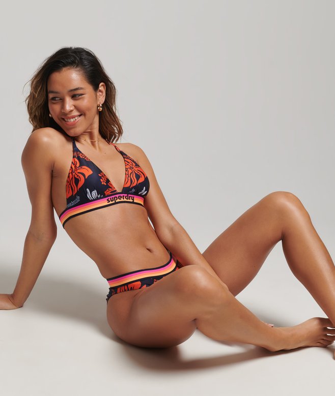 Superdry Vintage Logo Triangle Recycled Bikini Top