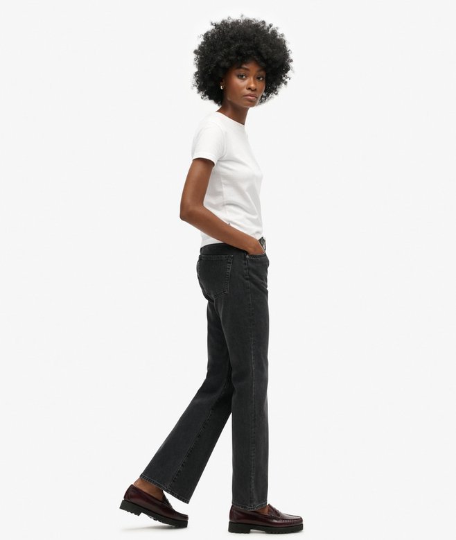 Superdry Vintage Mid Rise Slim Flare Jeans