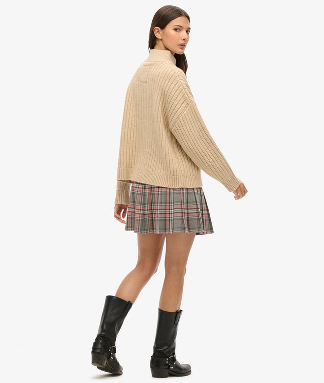 Superdry Vintage Pleated Mini Skirt