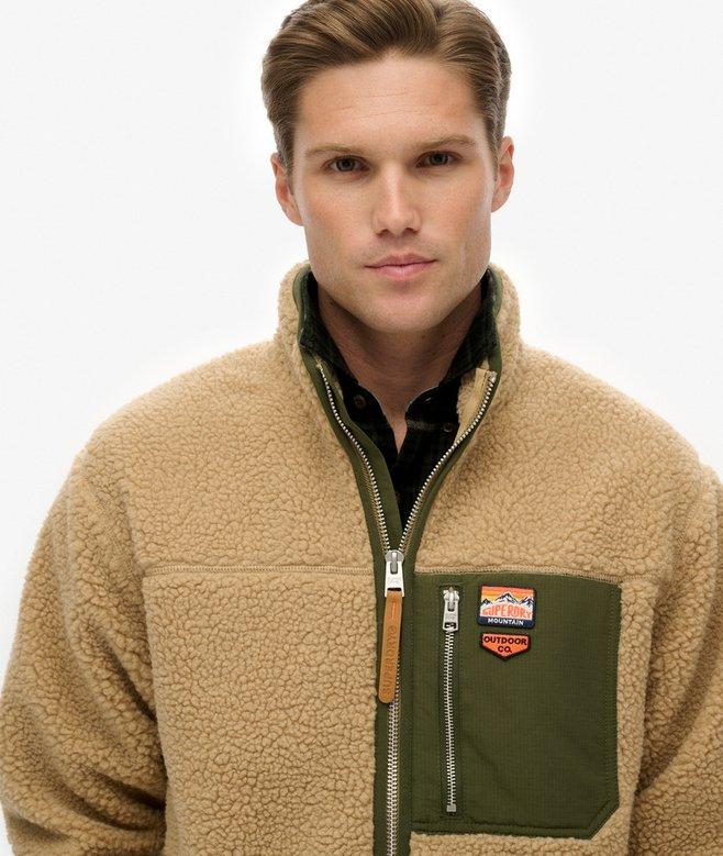 Superdry Vintage Retro Borg Fleece Jacket