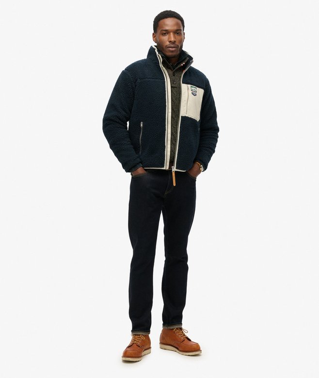 Superdry Vintage Retro Borg Fleece Jacket