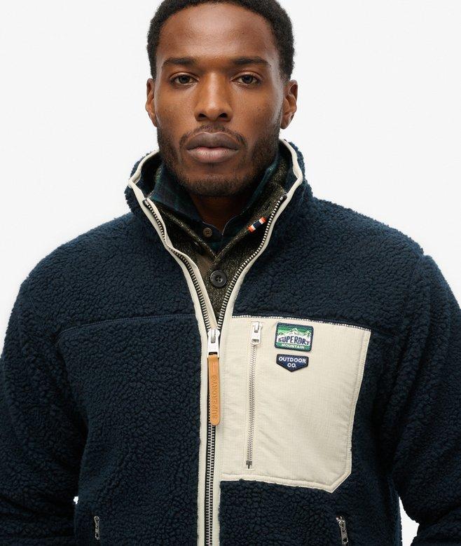 Superdry Vintage Retro Borg Fleece Jacket