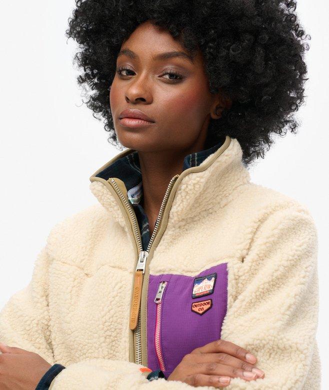 Superdry Vintage Retro Half Zip Fleece Jumper