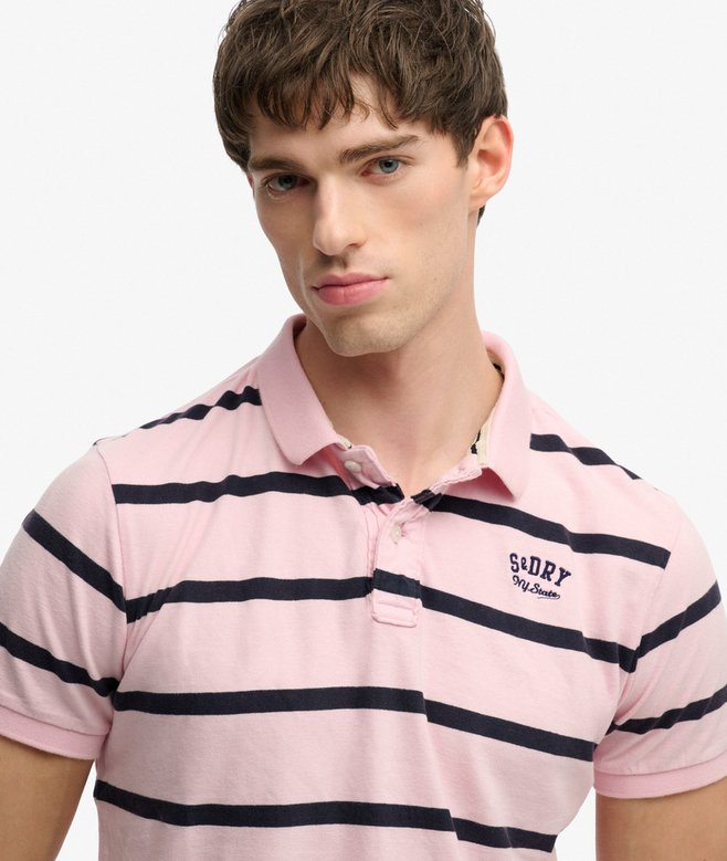 Superdry Vintage Stripe Jersey Polo Shirt
