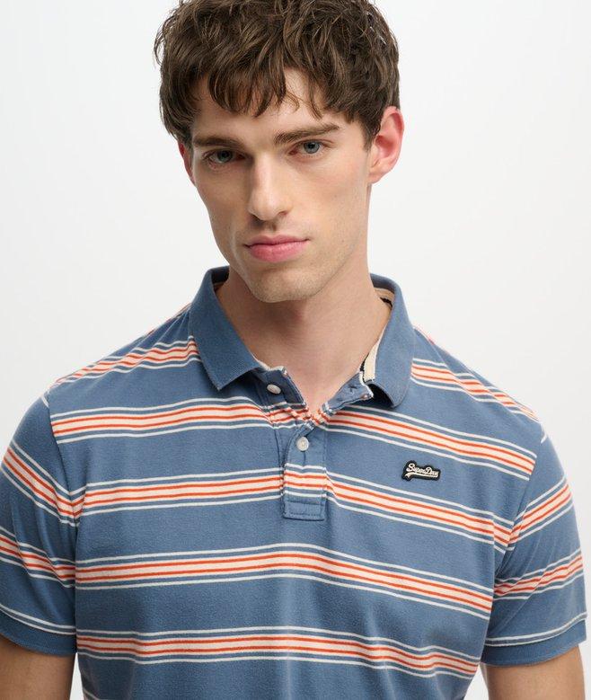 Superdry Vintage Stripe Jersey Polo Shirt