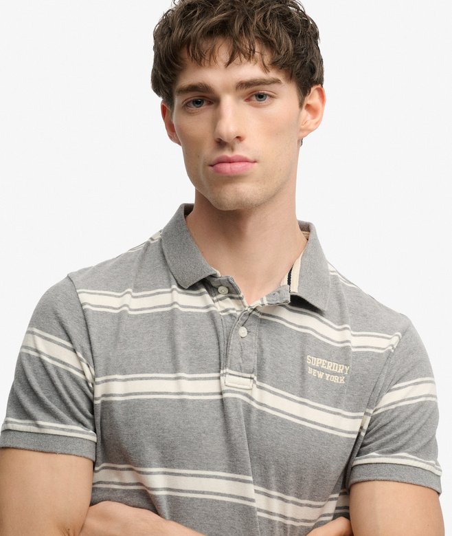 Superdry Vintage Stripe Jersey Polo Shirt