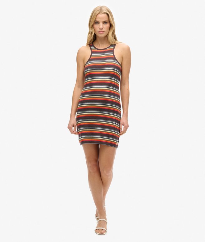 superdry Vintage Stripe Racer Dress