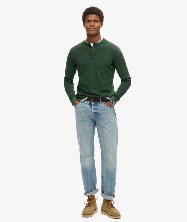 Superdry Vintage Textured Grandad Top