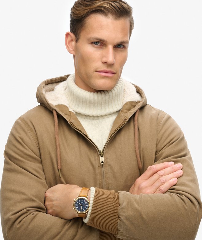 Superdry Vintage Workwear Hooded Bomber Jacket