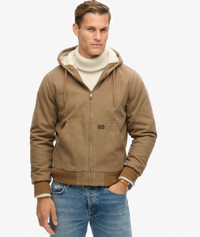 Superdry Vintage Workwear Hooded Bomber Jacket