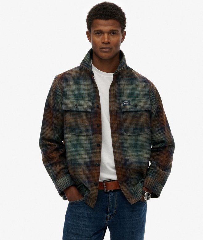 Superdry Wool Blend Miller Overshirt