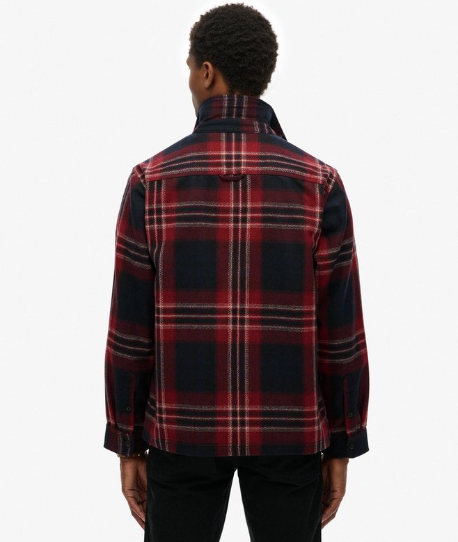 Superdry Wool Blend Miller Zip Overshirt