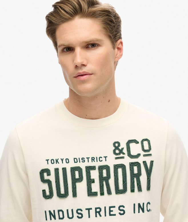 Superdry Workwear Applique Long Sleeve Top