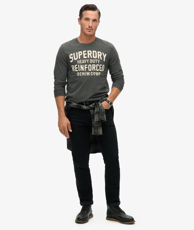 Superdry Workwear Applique Long Sleeve Top