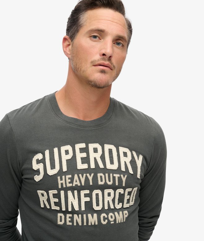 Superdry Workwear Applique Long Sleeve Top